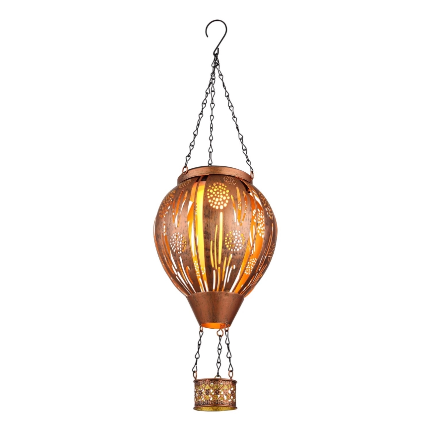 Globo - Soldrevet LED pendeldekoration 12xLED/0,02W/3V IP44 flyvende ballon