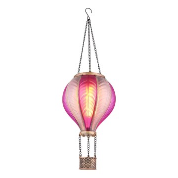 Globo - Soldrevet LED pendeldekoration 20xLED/0,5W/3V IP44 flyvende ballon