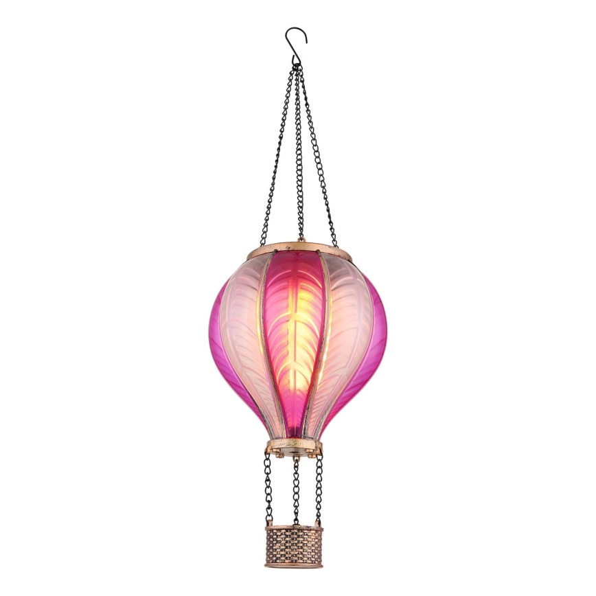 Globo - Soldrevet LED pendeldekoration 20xLED/0,5W/3V IP44 flyvende ballon