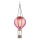 Globo - Soldrevet LED pendeldekoration 20xLED/0,5W/3V IP44 flyvende ballon