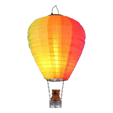 Globo - Soldrevet LED pendeldekoration 24xLED/0,06W/3V IP44 flyvende ballon