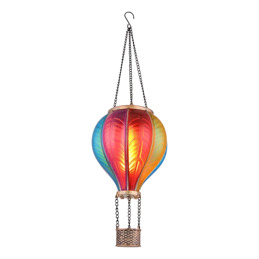 Globo - Soldrevet pendeldekoration 20xLED/0,5W/3V IP44 flyvende ballon
