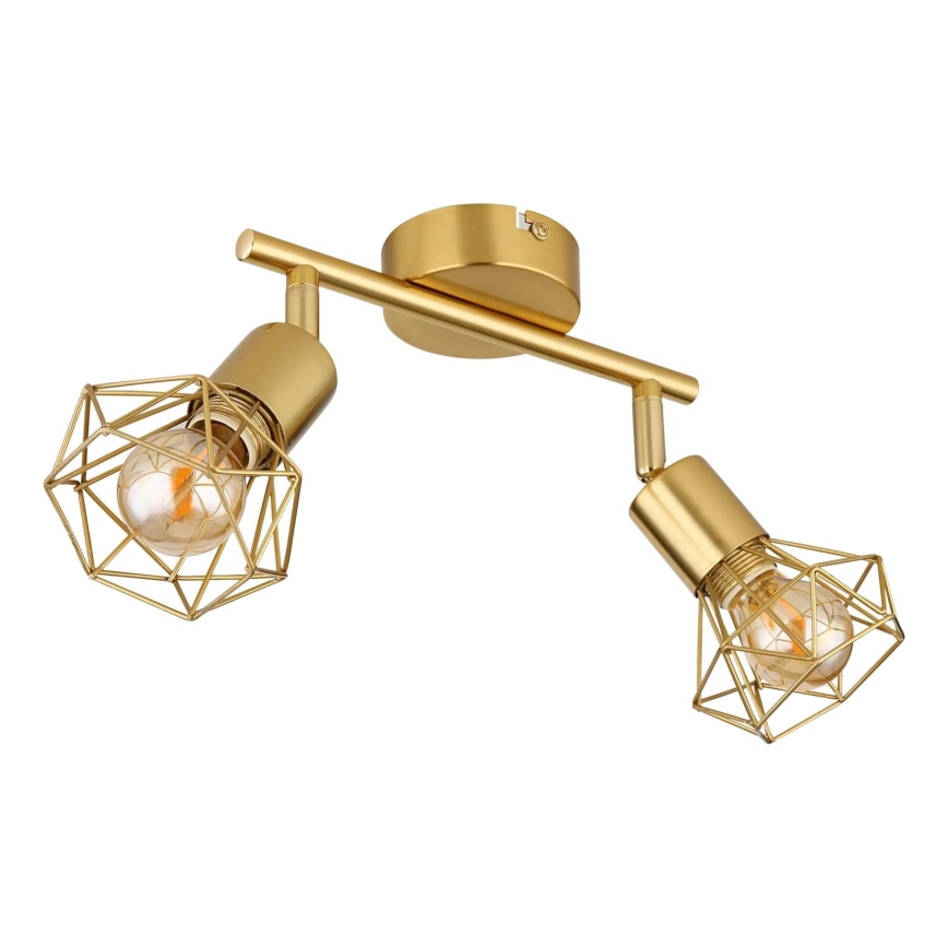 Globo - Spotlampe 2xE14/40W/230V guldfarvet