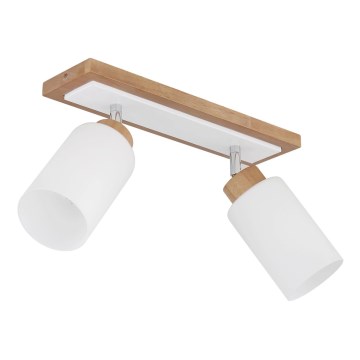 Globo - Spotlampe 2xE27/60W/230V beige/hvid