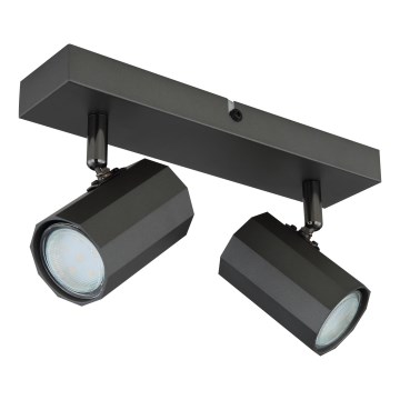 Globo - Spotlampe 2xGU10/25W/230V sort