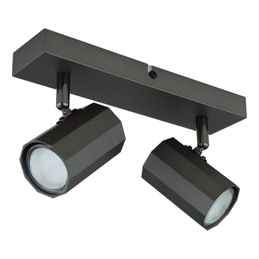 Globo - Spotlampe 2xGU10/25W/230V sort