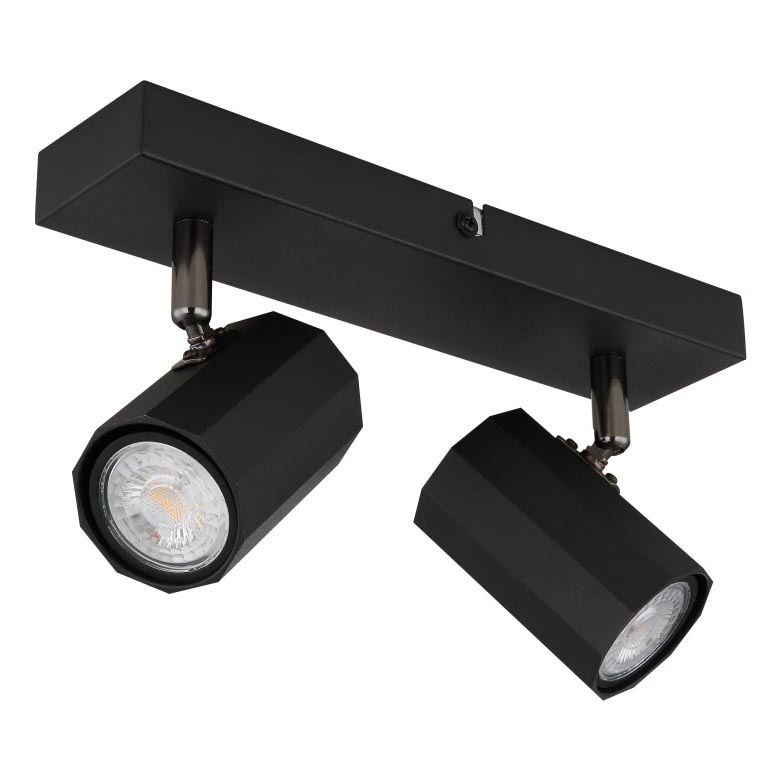 Globo - Spotlampe 2xGU10/25W/230V sort