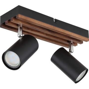Globo - Spotlampe 2xGU10/25W/230V sort