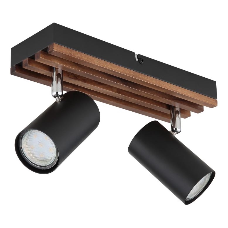 Globo - Spotlampe 2xGU10/25W/230V sort