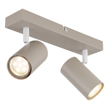 Globo - Spotlampe 2xGU10/35W/230V beige