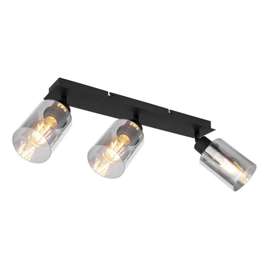 Globo - Spotlampe 3xE27/15W/230V sort