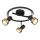 Globo - Spotlampe  3xGU10/25W/230V sort/guldfarvet