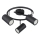 Globo - Spotlampe 3xGU10/25W/230V sort
