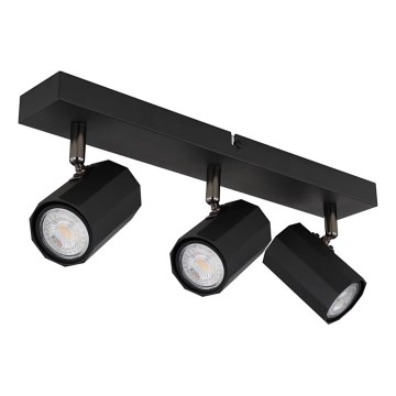 Globo - Spotlampe 3xGU10/25W/230V sort