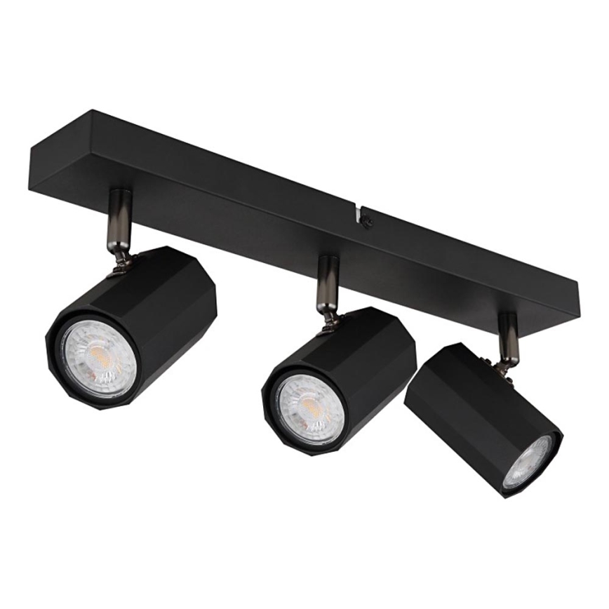 Globo - Spotlampe 3xGU10/25W/230V sort