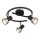 Globo - Spotlampe  3xGU10/25W/230V sort/sølvfarvet