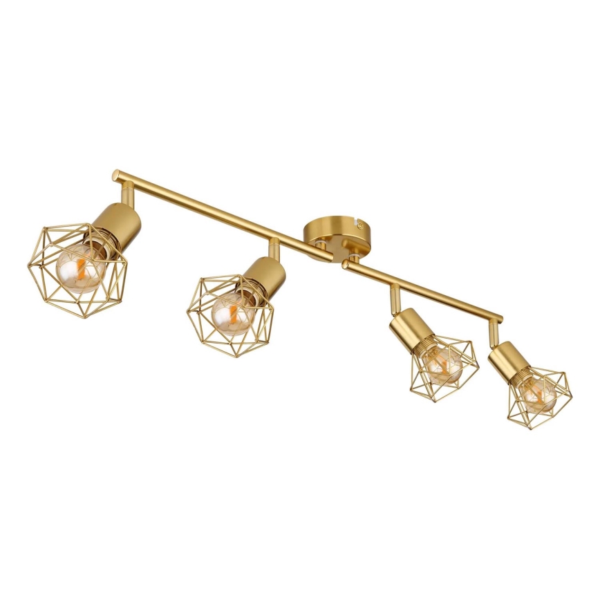 Globo - Spotlampe 4xE14/40W/230V guldfarvet