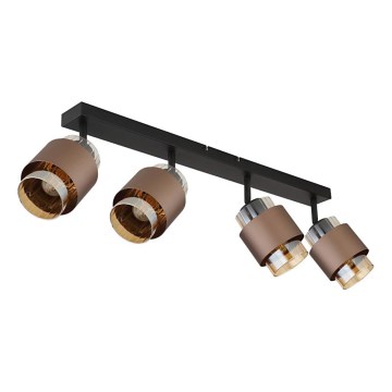 Globo - Spotlampe 4xE27/40W/230V sort/bronze