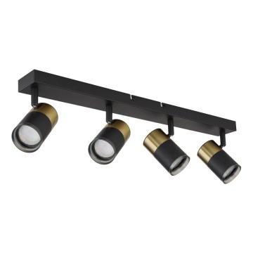 Globo - Spotlampe 4xGU10/25W/230V sort/guldfarvet