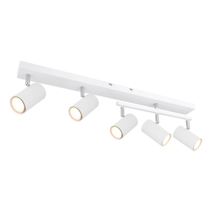 Globo - Spotlampe 5xGU10/35W/230V hvid