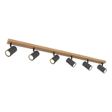 Globo - Spotlampe 6xGU10/35W/230V brun/sort