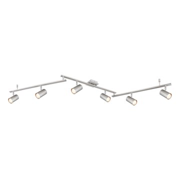 Globo - Spotlampe 6xGU10/35W/230V mat krom