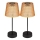 Globo - SÆT 2x LED solcellelampe LED/0,06W/3V IP44 40 mAh orange