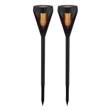 Globo - SÆT 2x LED solcellelampe LED/0,1W/1,2V IP44