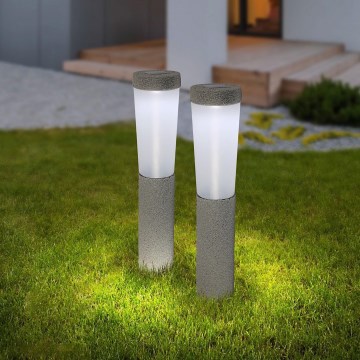 Globo - SÆT 2x LED solcellelampe LED/0,1W/3V 6000K IP44