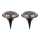 Globo - SÆT 2x LED solcellelampe LED/0,72W/3V 3200K IP44 300 mAh