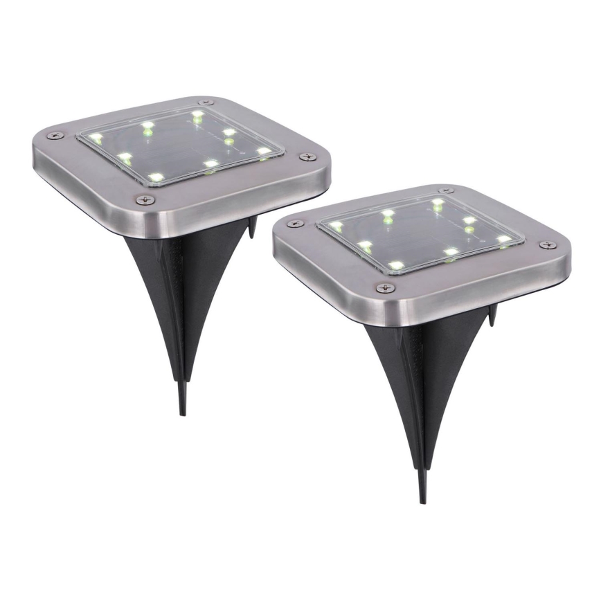 Globo - SÆT 2x LED solcellelampe LED/0,8W/1,2V IP44 300 mAh