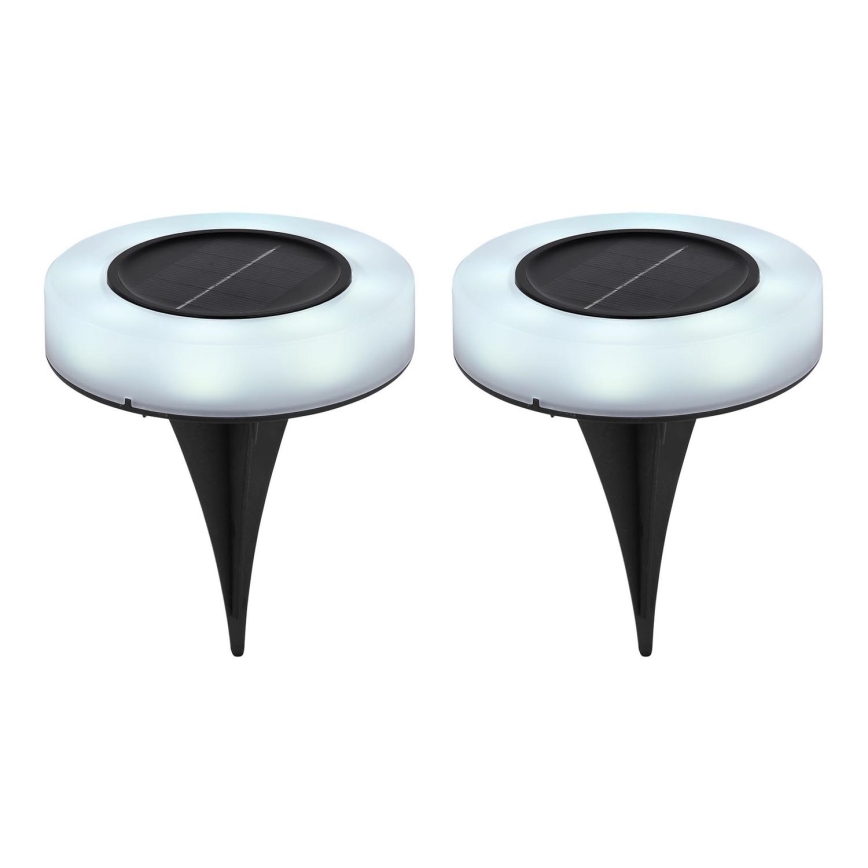 Globo - SÆT 2x LED solcellelampe LED/0,8W/3V 3200K IP44