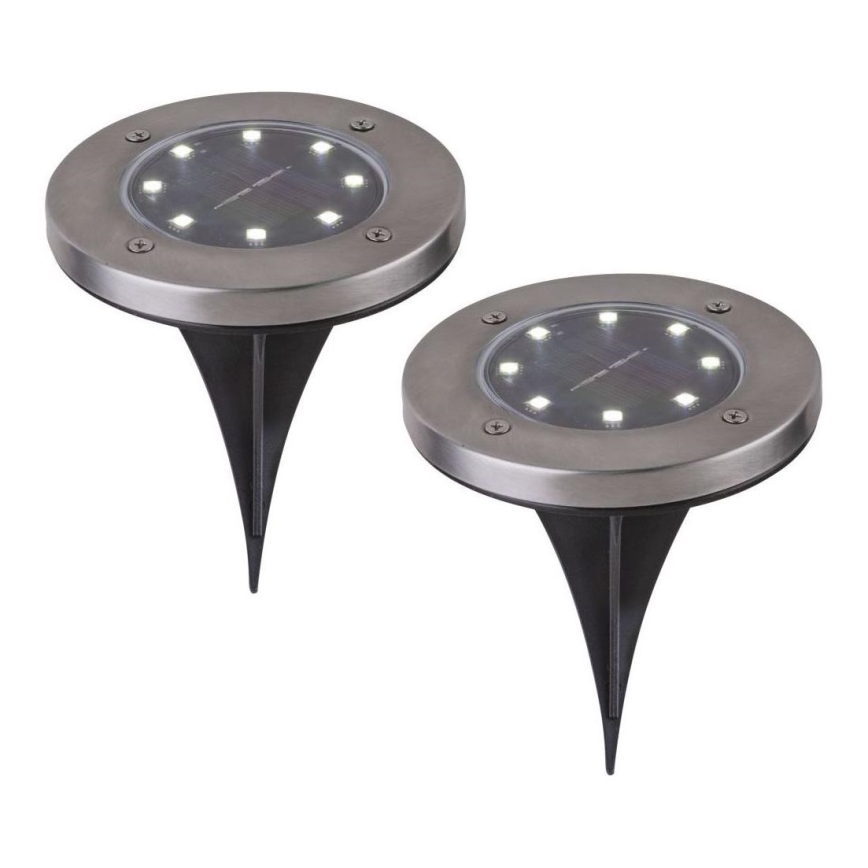 Globo - SÆT 2x LED solcellelampe LED/0,8W/3V IP44 300 mAh