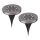 Globo - SÆT 2x LED solcellelampe LED/0,8W/3V IP44 300 mAh