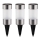 Globo - SÆT 3x LED solcellelampe LED/0,06W/3,2V IP44 200 mAh