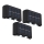Globo - SÆT 3x LED solcellelampe LED/0,8W/3V 6500K IP44 600 mAh