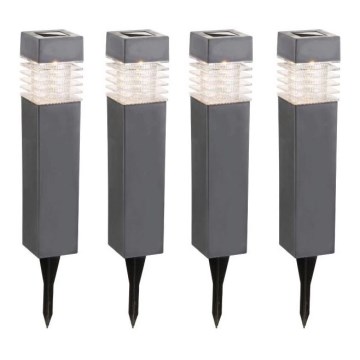 Globo - SÆT 4x LED solcellelampe LED/0,06W/3,2V IP44