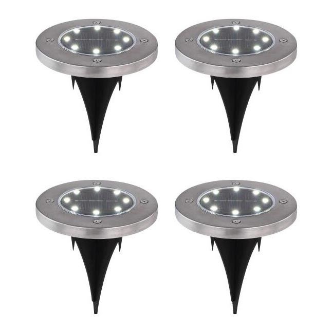 Globo - SÆT 4x LED solcellelampe LED/0,1W/3V IP44 300 mAh