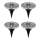 Globo - SÆT 4x LED solcellelampe LED/0,1W/3V IP44 300 mAh