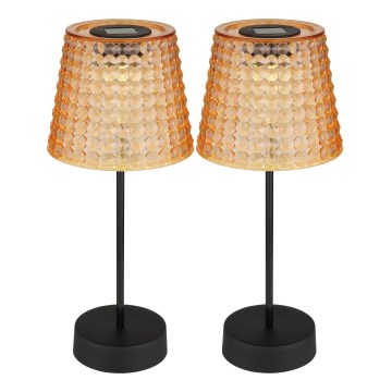 Globo - SÆT med 2 LED sollys LED/0,06W/3V IP44 40 mAh orange