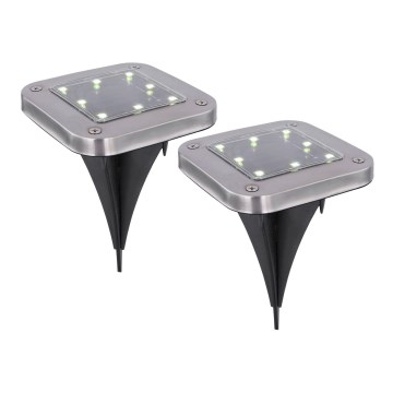 Globo - SÆT med 2x LED Solcellelampe LED/0,8W/1,2V IP44 300 mAh