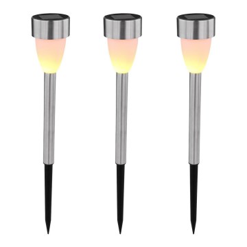 Globo - SÆT med 3 solcellelamper 3xLED/0,06W/1,2V IP44 200 mAh