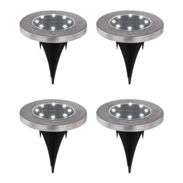 Globo - SÆT med 4 LED solcellelamper LED/0,1W/3V IP44 300 mAh