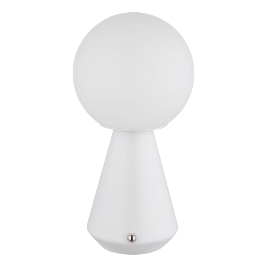 Globo - Udendørs LED bordlampe m. touch-funktion dæmpbar LED/1,5W/5V 3000/4500/6500K 1800 mAh IP41 hvid