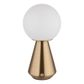 Globo - Udendørs LED bordlampe m. touch-funktion dæmpbar LED/1,5W/5V 3000/4500/6500K 1800 mAh IP41 kobber