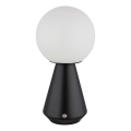 Globo - Udendørs LED bordlampe m.  touch-funktion dæmpbar LED/1,5W/5V 3000/4500/6500K 1800 mAh IP41 sort