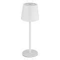 Globo - Udendørs LED bordlampe m. touch-funktion dæmpbar og genopladelig LED/2W/5V 3000/4000/6000K 2200 mAh IP44 hvid