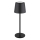 Globo - Udendørs LED bordlampe m. touch-funktion dæmpbar og genopladelig LED/2W/5V 3000/4000/6000K 2200 mAh IP44 sort