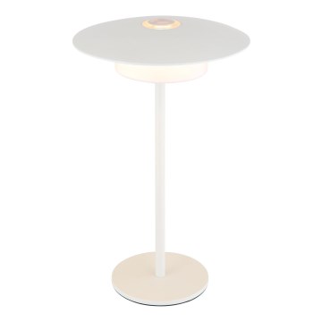Globo - Udendørs LED bordlampe m. touch-funktion genopladelig LED/3W/3,7V 1800/2700/3000K IP44 1800 mAh hvid
