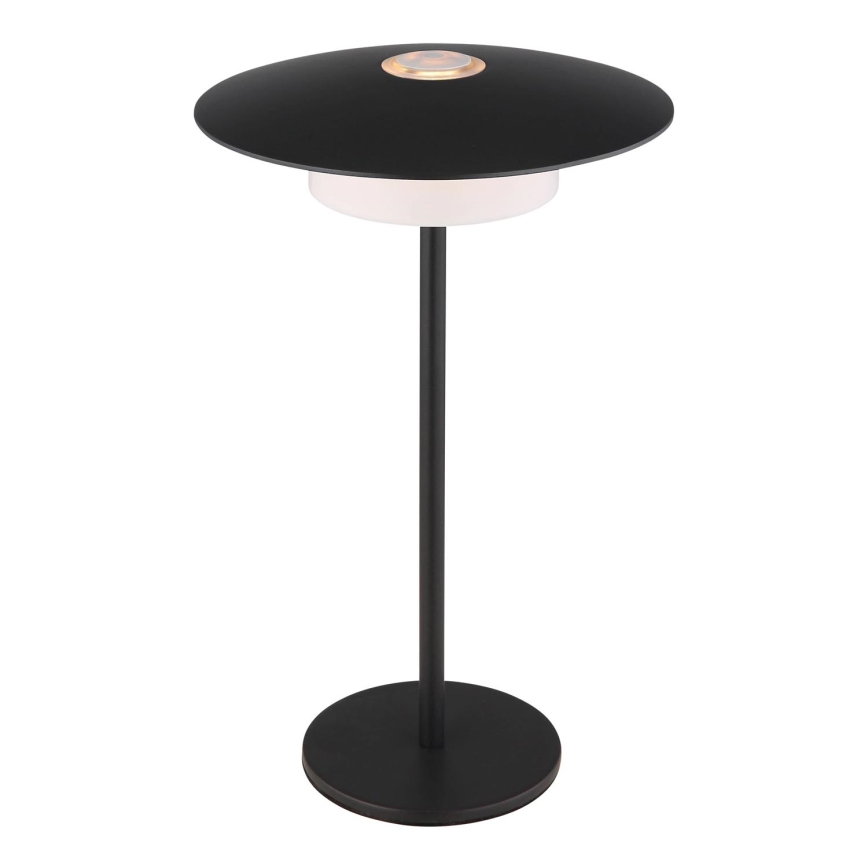Globo - Udendørs LED bordlampe m. touch-funktion genopladelig LED/3W/3,7V 1800/2700/3000K IP44 1800 mAh sort